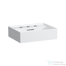   Laufen Kartell 45x34 cm-es csiszolt aljú mosdó 3 csaplyukkal,matt fehér H8183307571081