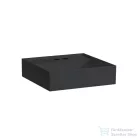 Laufen Kartell By Laufen 46x46 cm-es csiszolt aljú mosdó 2 csaplyukkal,túlfolyó nélkül,matt fekete H8183317168151