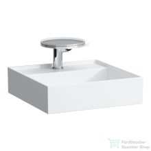   Laufen Kartell By Laufen 46x46 cm-es csiszolt aljú mosdó rejtett túlfolyóval,LCC Active bevonattal,fehér H818331A001111