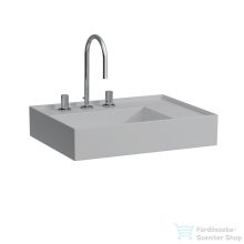   Laufen Kartell By Laufen 60x46 cm-es mosdó 3 csaplyukkal,Matt szürke H8183347591581