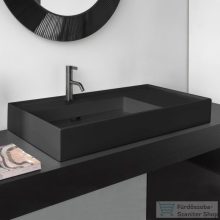   Laufen Kartell By Laufen 90x46 cm-es csiszolt aljú mosdó 1 csaplyukkal,Graphite matt H8183387581111