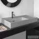 Laufen Kartell By Laufen 90x46 cm-es csiszolt aljú mosdó 1 csaplyukkal,Matt szürke H8183387591111