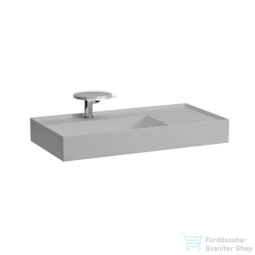 Laufen Kartell By Laufen 90x46 cm-es csiszolt aljú mosdó 1 csaplyukkal,Matt szürke H8183387591111