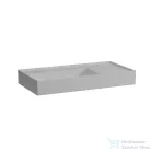 Laufen Kartell By Laufen 90x46 cm-es csiszolt aljú mosdó csaplyuk és túlfolyó nélkül,matt szürke H8183387591121