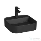 Jika Astra 40x40 cm-es pultra ültethető mosdó túlfolyó nélkül, matt fekete H8183617161111