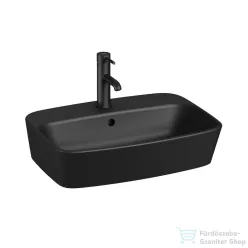   Jika Lyra Plus 55x40 cm-es pultra ültethető mosdó,matt fekete H8183827161041
