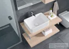 Jika Cubito Pure 50x35 cm-es pultra ültethető mosdó Jika Perla bevonattal,fehér H8184231001121