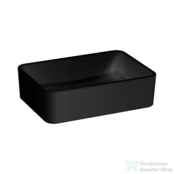   Jika Cubito Pure 50x35 cm-es pultra ültethető mosdó,matt fekete H8184237161121