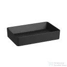 Jika Cubito Pure 60x38 cm-es pultra ültethető mosdó,matt fekete H8184277161121