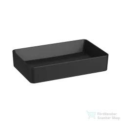   Jika Cubito Pure 60x38 cm-es pultra ültethető mosdó,matt fekete H8184277161121