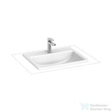   Jika CUBITO 56x44 cm-es beépíthető mosdó, fehér H8189630001301