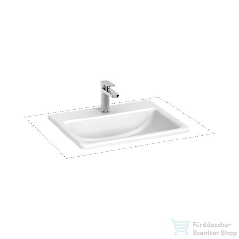 Jika CUBITO 56x44 cm-es beépíthető mosdó, fehér H8189630001301