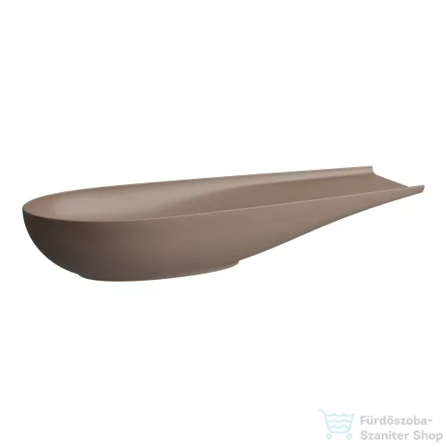 Laufen ILBAGNOALESSI 100x38 cm-es pultra ültethető mosdó kerámia lefolyószelep takaróval, caffe matt H8189741881121