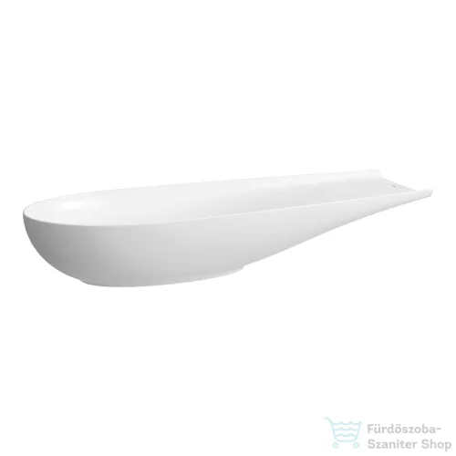 Laufen ILBAGNOALESSI 100x38 cm-es pultra ültethető mosdó kerámia lefolyószelep takaróval, matt fehér H8189747571121
