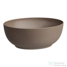   Laufen ILBAGNOALESSI 45x38 cm-es pultra ültethető mosdó kerámia lefolyószelep takaróval, caffe matt H8189751881121