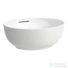 Laufen ILBAGNOALESSI 45x40,5 cm-es pultra ültethető mosdó kerámia lefolyószelep takaróval, LCC bevonattal, fehér H8189764001091