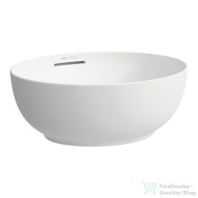   Laufen ILBAGNOALESSI 45x40,5 cm-es pultra ültethető mosdó kerámia lefolyószelep takaróval, matt fehér H8189767571091