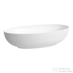   Laufen ILBAGNOALESSI 70x38 cm-es pultra ültethető mosdó kerámia lefolyószelep takaróval, LCC bevonattal, fehér H8189774001121