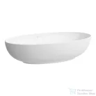 Laufen ILBAGNOALESSI 70x38 cm-es pultra ültethető mosdó kerámia lefolyószelep takaróval, matt fehér H8189777571121