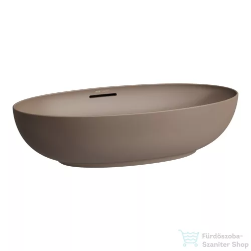 Laufen ILBAGNOALESSI 70x40,5 cm-es pultra ültethető mosdó kerámia lefolyószelep takaróval, caffe matt H8189781881091
