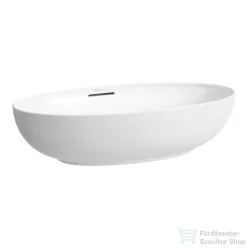   Laufen ILBAGNOALESSI 70x40,5 cm-es pultra ültethető mosdó kerámia lefolyószelep takaróval, LCC bevonattal, fehér H8189784001091