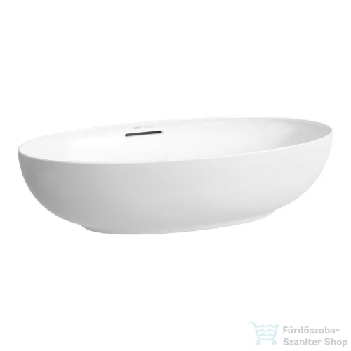 Laufen ILBAGNOALESSI 70x40,5 cm-es pultra ültethető mosdó kerámia lefolyószelep takaróval, LCC bevonattal, fehér H8189784001091