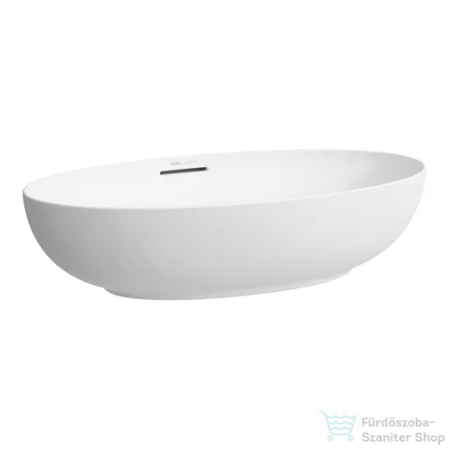Laufen ILBAGNOALESSI 70x40,5 cm-es pultra ültethető mosdó kerámia lefolyószelep takaróval, matt fehér H8189787571091