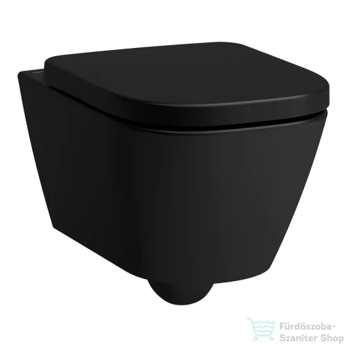 Laufen MEDA Silent Flush perem nélküli fali WC ülőke nélkül,matt fekete H8201107160001
