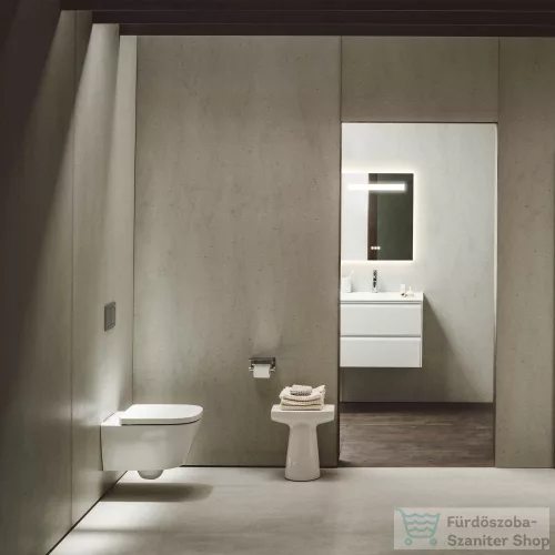 Laufen MEDA Silent Flush perem nélküli fali WC ülőke nélkül,matt fehér H8201107570001