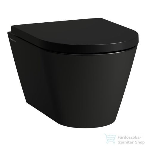 Laufen Kartell rimless kompakt fali WC, mélyöblítésű,fényes fekete H8203330200001