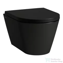   Laufen Kartell rimless kompakt fali WC, mélyöblítésű,matt fekete H8203337160001