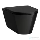 Laufen Kartell By Laufen mélyöblítésű fali rimless wc,fényes fekete H8203370200001