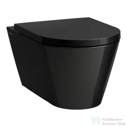   Laufen Kartell By Laufen mélyöblítésű fali rimless wc,fényes fekete H8203370200001