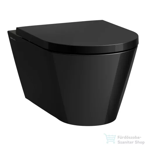 Laufen Kartell By Laufen mélyöblítésű fali rimless wc,fényes fekete H8203370200001