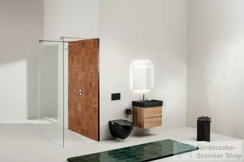 Laufen Kartell By Laufen mélyöblítésű fali rimless wc,fényes fekete H8203370200001