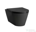 Laufen Kartell By Laufen matt fekete fali wc, rimless, mélyöblítésű H8203377160001 ( 820337 )