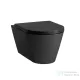 Laufen Kartell By Laufen matt fekete fali wc, rimless, mélyöblítésű H8203377160001 ( 820337 )