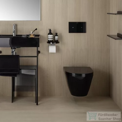 Laufen Kartell By Laufen matt fekete fali wc, rimless, mélyöblítésű H8203377160001 ( 820337 )