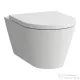 Laufen Kartell By Laufen mélyöblítésű fali rimless wc,matt fehér H8203377570001