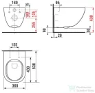 Jika Mio rimless fali WC 8207140000001