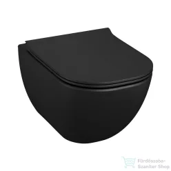   Jika MIO rimless fali WC ülőke nélkül, matt fekete H8207147160001