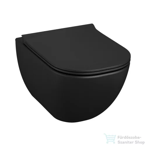 Jika MIO rimless fali WC ülőke nélkül, matt fekete H8207147160001