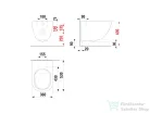 Jika MIO rimless fali WC ülőke nélkül, matt fekete H8207147160001