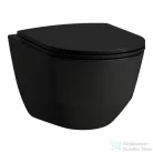 Laufen Pro mélyöblítésű perem nélküli fali wc ,matt fekete H8209667160001