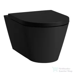   Laufen KARTELL Silent Flush rimless fali WC ülőke nélkül, matt fekete H8213317160001