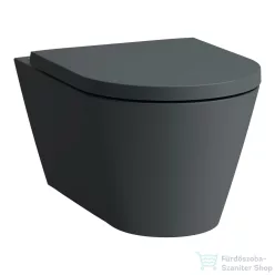   Laufen KARTELL Silent Flush rimless fali WC ülőke nélkül, matt graphite H8213317580001