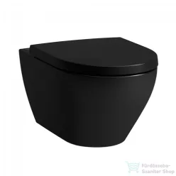  Laufen MODERNA S Silent Flush rimless fali WC, ülőke nélkül, matt fekete H8215417160001
