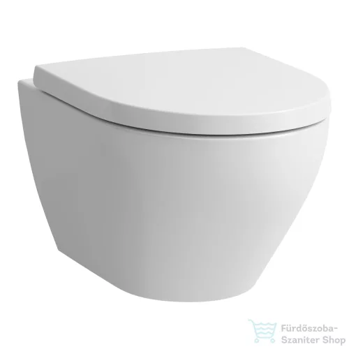 Laufen MODERNA S Compact Silent Flush rimless fali WC, ülőke nélkül, matt fehér H8215447570001