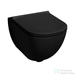   Jika MIO N Vortex rimless fali WC ülőke nélkül, matt fekete H8217147160001
