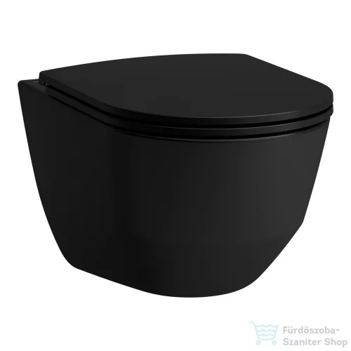 Laufen Pro mélyöblítésű fali rimless wc,matt fekete H8219667160001